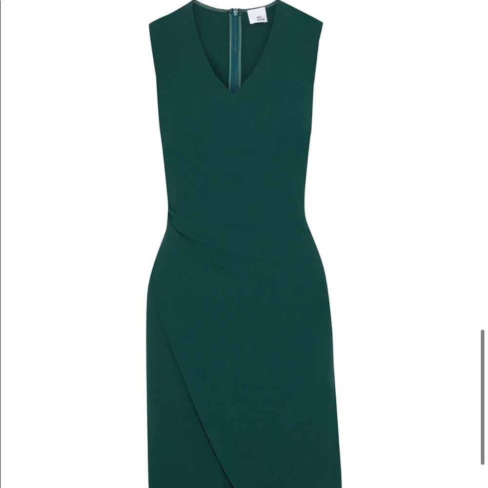 IRIS&INK BO WRAP EFFECT CREPE DRESS